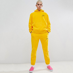 Unisex French Terry Breathable <b>Thermal</b> Pullover 100% Cotton Oversized Tracksuit Set Bulk Wholesale Winter Sweatpants Hoodie - Product Image 2