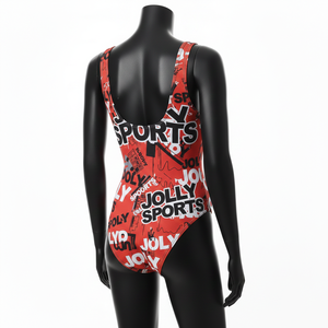 Traje de Baño para Mujer, Poliéster y Spandex Premium, Tela Elástica de 210 GSM, Diseño Gráfico Rojo, Sublimación, Logotipo Personalizado - Product Image 5