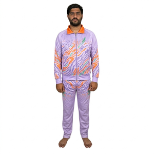 ชุดวอร์มแฟชั่นสำหรับผู้ชายชุดวอร์มพิมพ์ลายแบบซับลิเมชันสำหรับผู้ชายชุดวอร์มเนื้อผ้าระบายอากาศได้สวมใส่ง่าย - Product Image 1