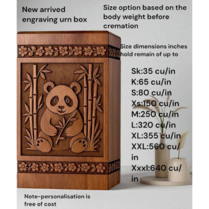 Wooden Urn for Ashes with Engraved Message Handmade Wooden Urn for Adult Memorial by AYAANS - Product Image 6