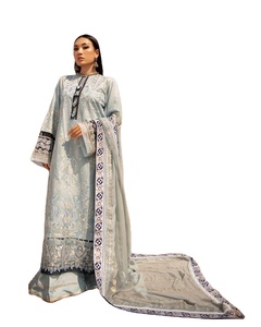 Costume de pelouse pour femmes, tenue d'été, vêtements pour femmes Pakistan, inde et Pakistan, saree punk jabs ethnique, offre spéciale, 157 - Product Image 1