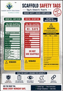 Scaffold Tags-Life Saving Equipment PVC <b>Material</b> Emergency Use - Product Image 2