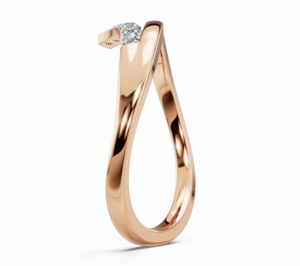 Anillo de Diamantes Clásico para Mujer, Oro Sólido de 9KT, 14KT, 18KT, Oro Amarillo, Oro Rosa, Oro Blanco, Joyería Fina, Anillo de Compromiso y Boda, Auténtico - Product Image 2