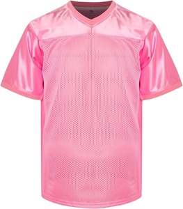 Maillot de football américain personnalisé en maille polyester respirante avec logo brodé, coupe professionnelle OEM, manches courtes, tenue d'équipe - Product Image 2