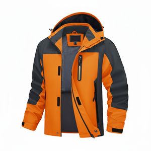 Chaqueta de Invierno Aislante de Soft Shell Personalizada para Hombre, Impermeable, Cortavientos, con Forro Polar, Estampado, de Secado Rápido, con Cierre y Cuello Alto, Manga Larga - Product Image 2