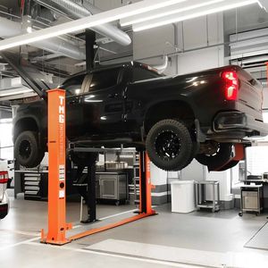 Sollevamento automatico a due montanti capacità di 10,000 lb 77 \ "altezza di sollevamento a doppio punto di rilascio TMG-TPL45 braccioli simmetrici piastra del pavimento per Auto sollevatori - Product Image 4