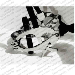 Bridon pour cheval Mighty Speculum j2 en acier inoxydable, plaque de mors supérieure et inférieure, sangle en cuir et biothane, muselière pour cheval - Product Image 3