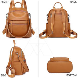 Mochilas de Cuero Ligeras Hechas a Medida, Mochilas de Cuero en Oferta, Hechas en Pakistán - Product Image 3