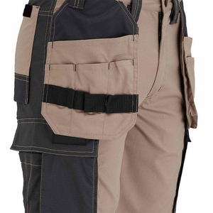 Shorts de travail premium pour hommes avec poches porte-outils, construction Ripstop bicolore, vêtements de travail d'été, vente en gros OEM - Product Image 4