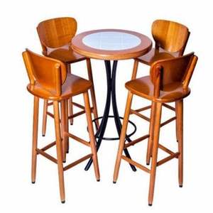 Juego de Mesa y Sillas de Madera Sólida 100% Natural para Restaurante, Cafetería, Bar y Hotel, Ecológico, Solución Integral - Product Image 2