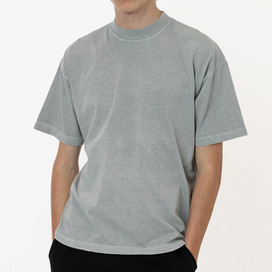 T-shirt Homme Grande Taille Personnalisé avec Logo Imprimé, T-shirt de Sport Uni à Manches Courtes en Coton, Vêtement Décontracté d'Été - Product Image 1