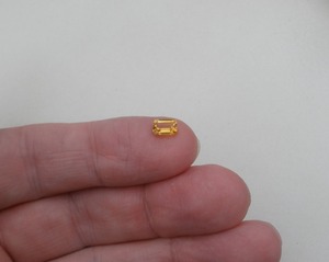 Citrino Natural Octogonal, Gema Suelta Natural de 6x4mm, Certificado por Terceros, Verde, para Joyería, Efecto Estrella - Product Image 4
