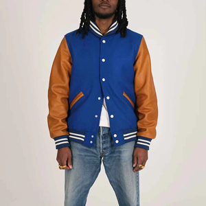 Chaqueta Varsity de Último Diseño, Chaqueta Bomber de Cuero con Letras Bordadas en Lana, para Escuela, Universidad, Colegio, 2026 - Product Image 3