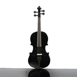 Nuovo custodia per violino acustico nero da 1/4 con archetto e resina - Product Image 3