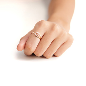 Bague de luxe en or 10K 14K 18K et argent 925 935, avec diamants de laboratoire de formes variées, motif feuille de vigne inspiré de la nature, bijoux personnalisés - Product Image 2