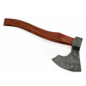 Hacha industrial de acero de Damasco de alta calidad con mango de madera natural, hacha ligera, proveedor directo de fábrica - Product Image 1