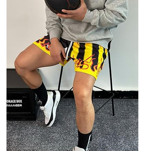 Pantalones Cortos Deportivos para Hombre, de Secado Rápido, Sublimación Personalizada, 100% Poliéster, Tela Transpirable, Cierre con Cordón, para Gimnasio - Product Image 6