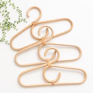 ที่แขวนผ้าทำจากหวาย,ที่แขวนเสื้อโค้ทไม้แขวนเสื้อธรรมชาติ - Product Image 1