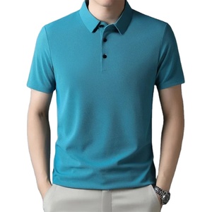 Nuevas Camisetas Polo de Color Sólido para Hombre, Manga Corta, Casual, Moda de Verano, Cuello Solapa, Tops Masculinos - Product Image 5
