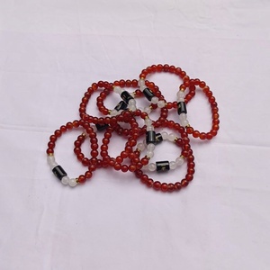 สร้อยข้อมือพลอยคาร์เนเลียนสีแดงราศีกันย์ ลูกปัดธรรมชาติ เครื่องประดับโหราศาสตร์ ขายส่ง - Product Image 5