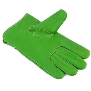 Guantes de seguridad clásicos de cuero genuino para hombre, hasta la muñeca, con forro de fibra de bambú, transpirables, para las cuatro estaciones, con detección de agujas, para exteriores. - Product Image 5