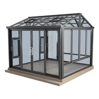 Bâche d'hiver en acier inoxydable, serre de jardin d'extérieur en verre et métal, piscines de soleil