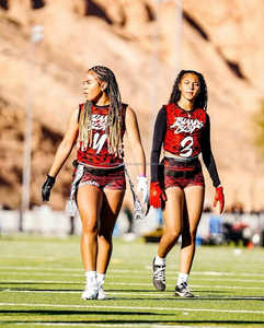 Uniformes Deportivos y de Equipo de Alta Calidad OEM para Mujer, Uniformes Personalizados de Fútbol Americano 7v7 con Bandera - Product Image 2