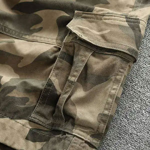 Pantalones Cortos Cargo al por Mayor para Hombre, de Moda, Personalizados, 100% Algodón, Pantalones Cortos Cargo de Camuflaje para Exteriores, para Hombre, Verano, Casual, Fitness - Product Image 5