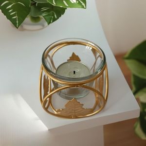 Portavelas de Té Hecho a Mano de Primera Calidad, Diseño Elegante, Decoración Navideña para el Hogar, Eleva los Arreglos Sencillos, Metal - Product Image 5