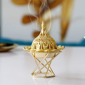 Quemador de Oud de Latón de Lujo, Porta Incienso Árabe Bakhoor, Decoración para el Hogar y Hoteles, Adorno para Ramadán, Eid y Festividades - Product Image 2