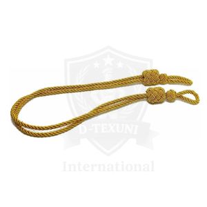 Cordón de Algodón 100% OEM al por Mayor, Cordón de Alambre Trenzado Clásico de 3 Hilos Dorado para Sombreros Ceremoniales y Prendas de Vestir, Precio Económico - Product Image 3