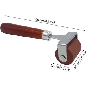 Rullo in Gomma Morbida con Manico in Legno per Applicazione Inchiostro - Product Image 5