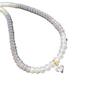 Collar de Perlas de Agua Dulce Redondas Impecables de 3-4 mm, Estilo Europeo y Americano, Cadena con Fragancia, Joyería para Hombre y Mujer - Product Image 5