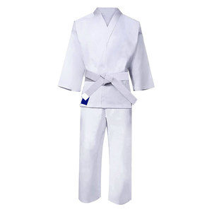 Traje de Karate Unisex de Algodón, Opción de Logotipo Personalizado, Material de Lona, Kimono de Jiu Jitsu para Entrenamiento de Artes Marciales, Secado Rápido y Transpirable - Product Image 1