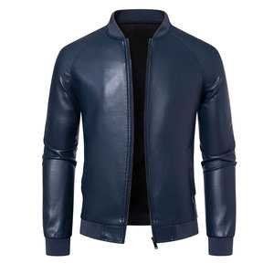 Classic Leather <b>Jacket</b> With Soft Lining Zipper Closure <b>Winter</b> Fashion <b>Jacket</b> For Streetwear Outdoor And Export Business - Product Image 1