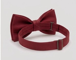 Nœud Papillon Homme Bordeaux de Luxe pour Mariage et Soirée, Fait Main, à Nouer Soi-même, en Polyester, Vente en Gros Direct Usine, Prix Bas - Product Image 6