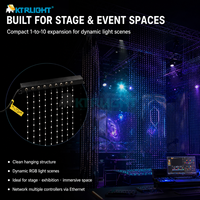Barre de distribution de pixels LED à 10 ports, 1 entrée 10 sorties, Hub RGB adressable 12V pour projets de lumières matricielles suspendues sur scène