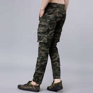 Pantalon cargo décontracté en toile léger sur mesure pour homme, taille mi-haute, respirant et écologique, à prix réduit - Product Image 3