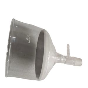 Entonnoir en verre borosilicate MAYALAB 1000 ml avec disque filtrant fritté, largeur de sortie 10 mm, joint intérieur pour laboratoire sous vide - Product Image 1