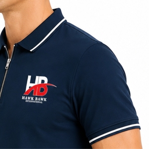 Polo homme premium, tissu doux, col à bordure, coupe confortable, tissu respirant, séchage rapide, style classique, vêtements premium pour homme - Product Image 6