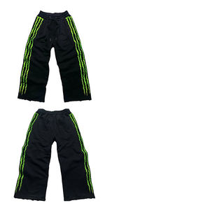 Pantalones Deportivos Casuales Glory Street Wear, Ecológicos, Transpirables, Ligeros, de Algodón, Anchos, con Cordón Triple y Rayas - Product Image 3