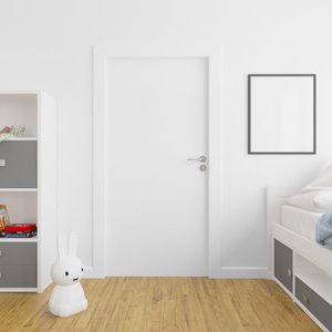 Porte intérieure en bois composite texturé en bois de chêne de conception moderne, imperméable, WPC, chambre à coucher, villa, entrée, extérieur, utilisation hôtelière - Product Image 2