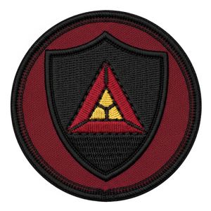 Parche de Estrella Dorada para Regalia Masónica, Emblema de Cinco Puntas Circular Bordado Personalizado de la Francmasonería, Calcomanía Termoadhesiva de Tela Granate - Product Image 5