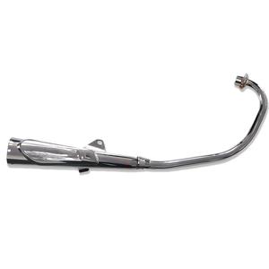 Silenziatore di Scarico CG125 per Moto <span class=keywords><strong>Honda</strong></span> CG125 - Ricambio Retrò Vintage in Acciaio Inox Cromato/Nero - Product Image 3