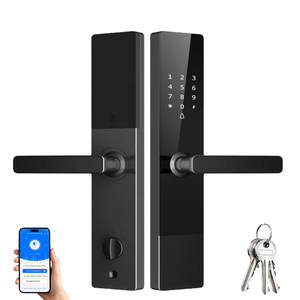 最も安いTT半自動スマートロックBluetooth指紋付きデジタルロックコードカードアプリパスワードロック解除スマートドアロック - Product Image 1