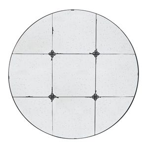 Specchio da Parete Rotondo D36 in Vetro Anticato, Elegante Decorazione Tradizionale per Ingresso, Consolle o Bagno - Product Image 5