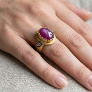 Rubí, Turmalina, Diamante, Gema, Color Clásico, Tradicional, Última Moda, Regalo de Compromiso, Boda, Fiesta, Chapado en Oro, Plata de Ley - Product Image 5