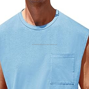 High Quality <b>Men</b> <b>Tank</b> <b>Top</b> 100% Cotton and Polyester <b>Top</b> Sale Cotton <b>Tank</b> <b>Top</b> for <b>Gym</b> Wear <b>Men</b> - Product Image 2