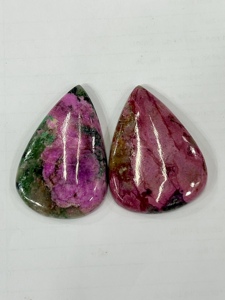 Lote de 10 Piezas de Cabujones de Tulita Rosa Natural en Forma de Pera, 57g, Proveedor Mayorista de Gemas a Granel para Compradores de China - Product Image 3