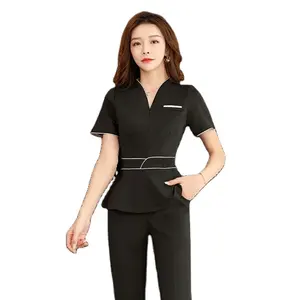 Esthetische Uniform Vrouwen Schoonheidssalon Kleding Herfst Sauna Voetbad Uniformen Hotel Ober Werkkleding Spa Uniform